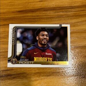 Denver Nuggets Jalen Picket Gold Variation NBA Topps